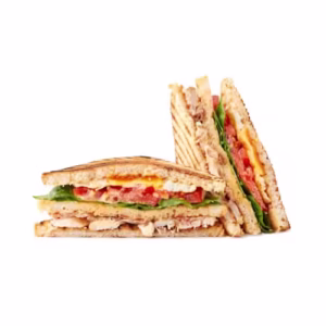 Sandwich club de tres pisos.